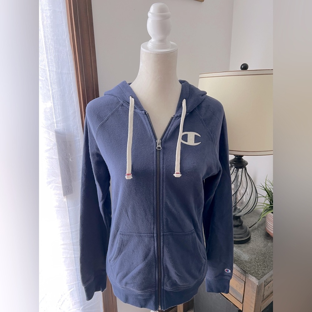 Champion Blue Zip-Up Hoodie
